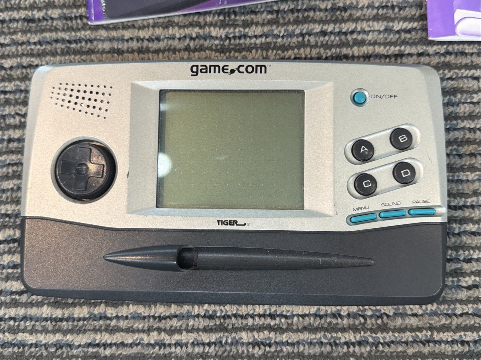 Tiger Game.com Handheld Console System With Box, 1 Game & Manual Works Tested