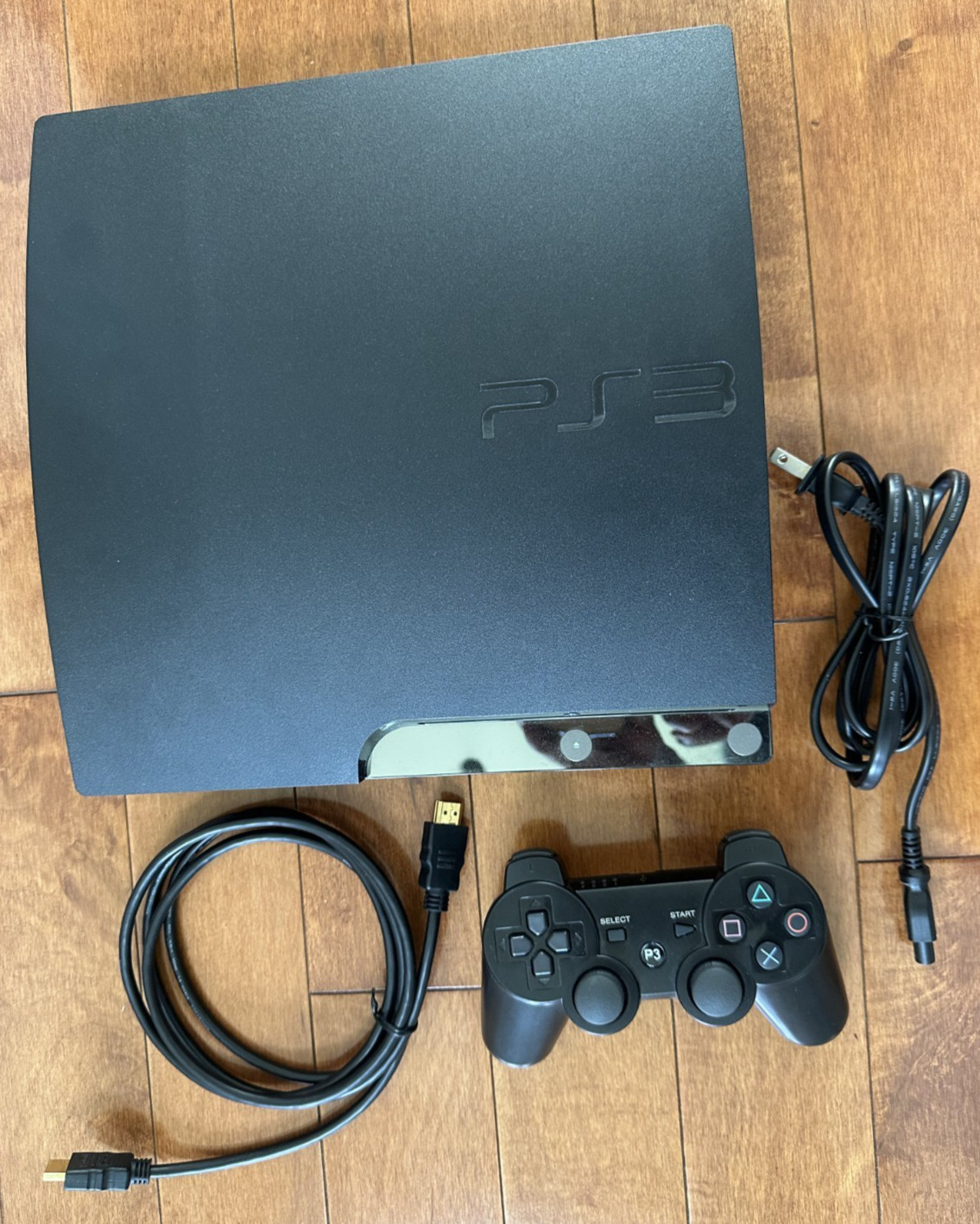 Sony PlayStation 3 Slim PS3 160GB W/Controller & Power and HDMI Cables (Tested)