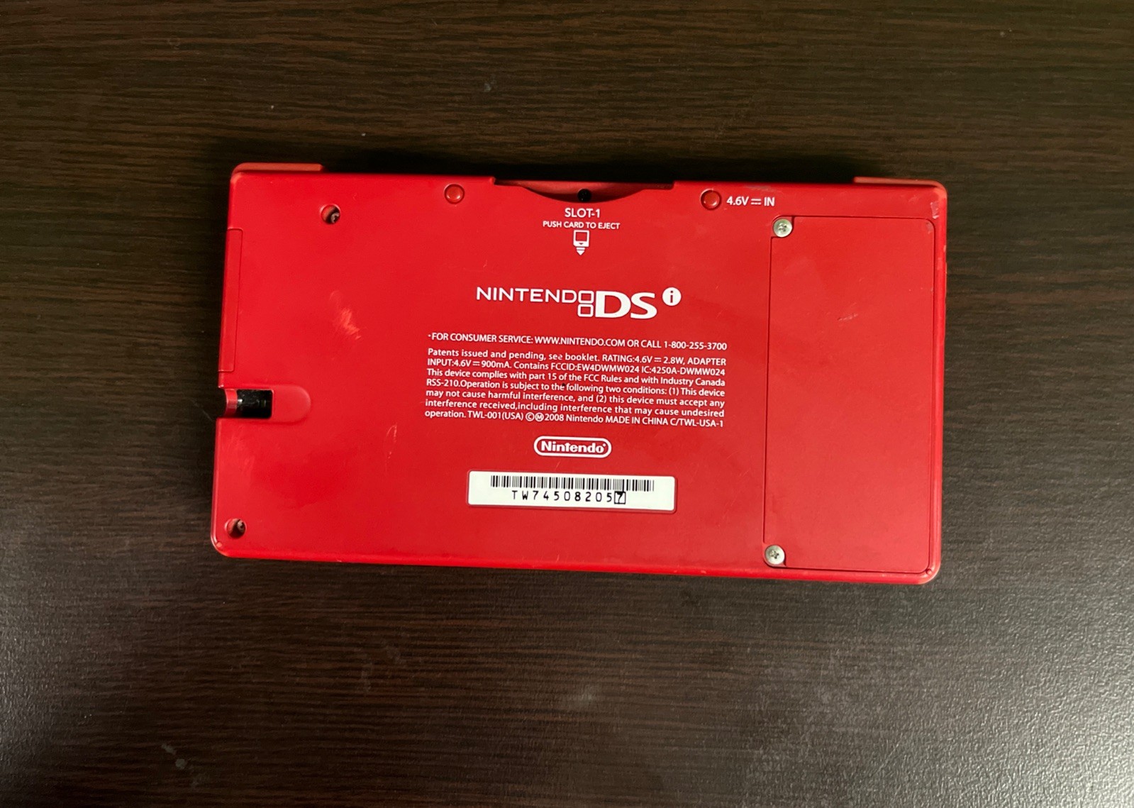 Nintendo DSi Red Console Only. Works. Used. Charger Not Included