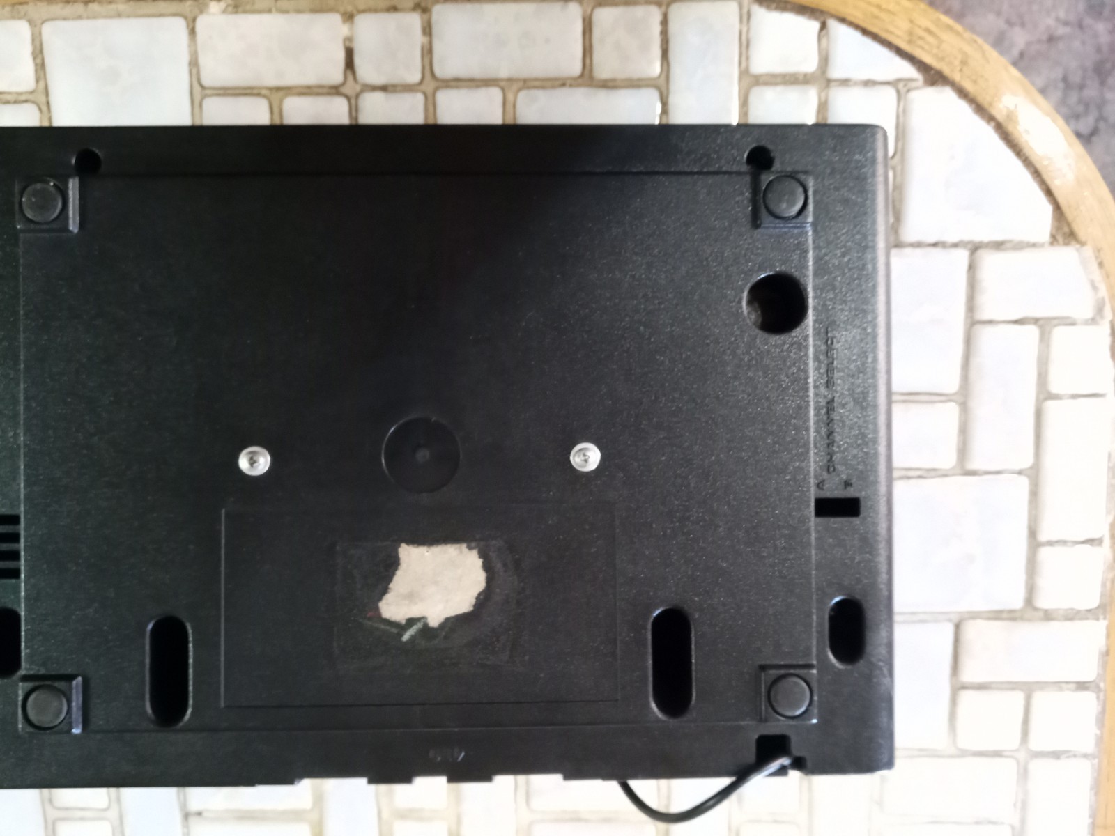 Atari 2600 six switch Video Game Console – No SN fitted with COAX to TV