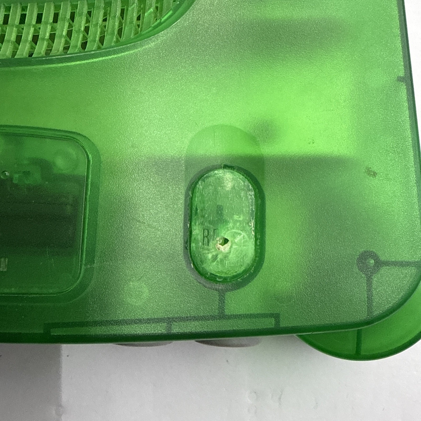 N64 – Nintendo 64 Console Bundle Jungle Green Shell Damaged Tested Working #2944