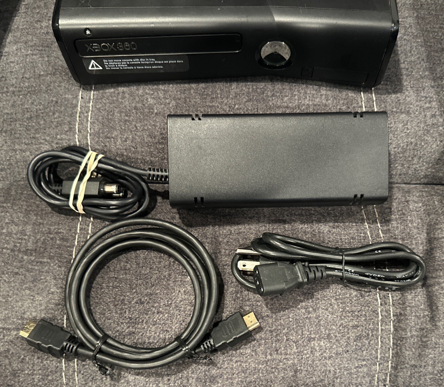 Official Microsoft Xbox 360 S Slim Trinity 10.83A 250GB Console w Wires! ~ LQQK
