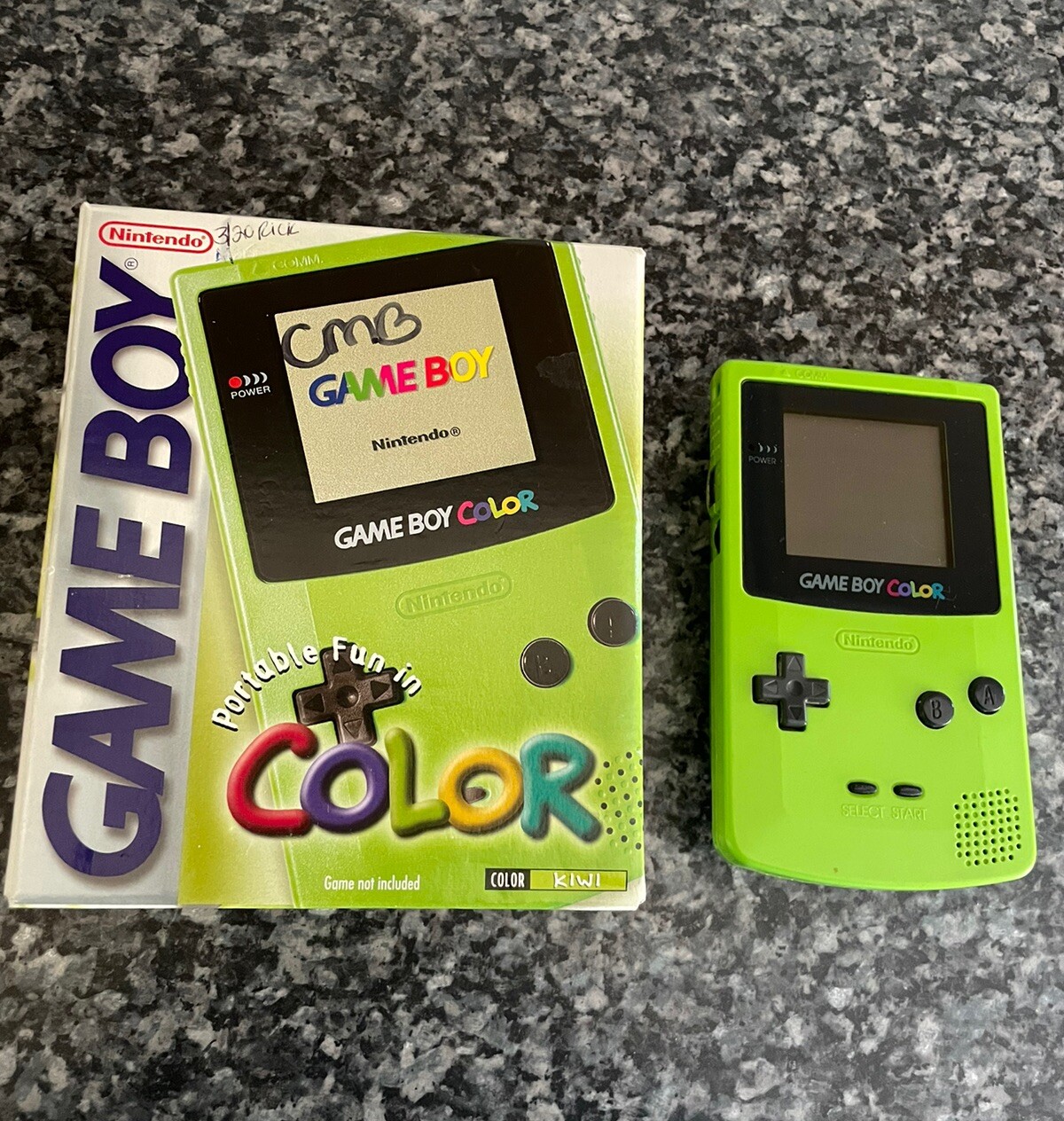 Game Boy Color Handheld Kiwi Lime Green System in Box