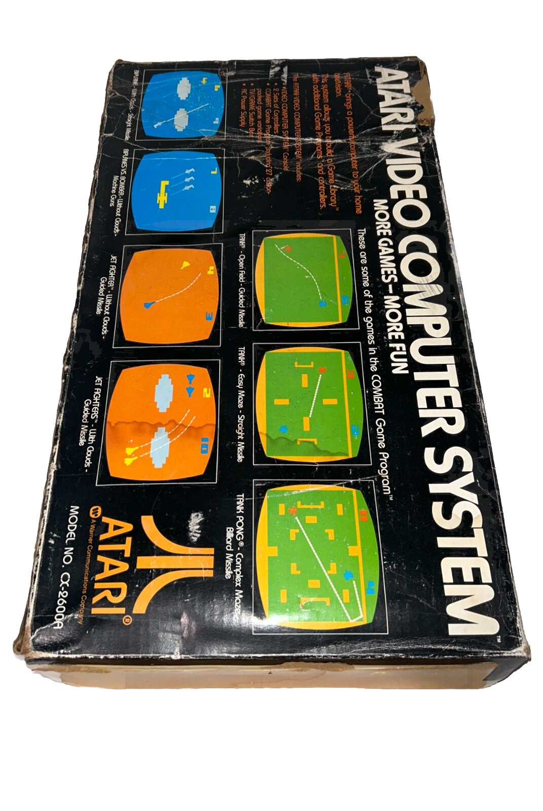 Atari 2600 (CX-2600A) Computer System w/Original Box Matching # Working See PICS
