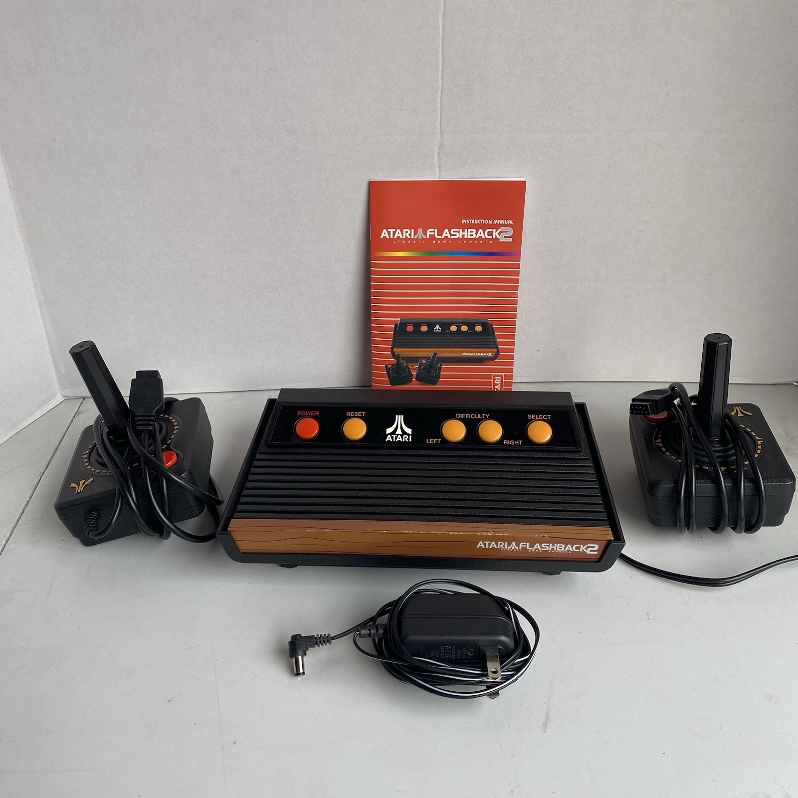 Atari Flash Back 2 / 2 Joy Sticks / Power Cable Pre-Owned Tested Gaming System