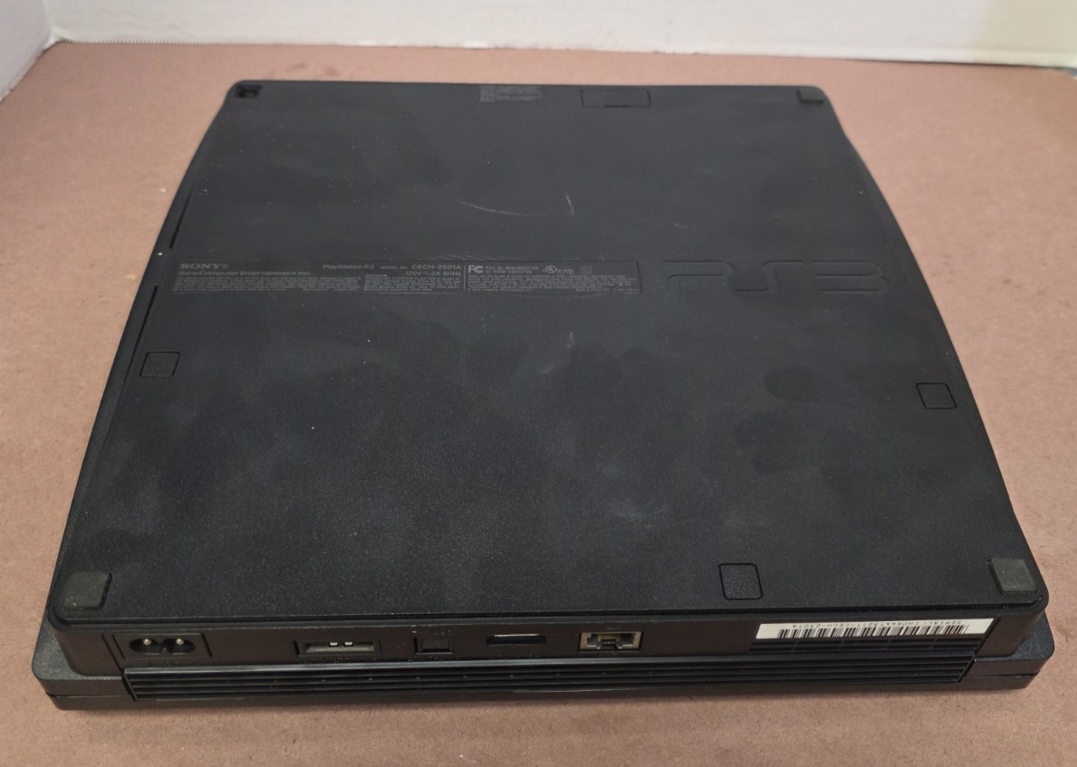 Sony PlayStation 3 Console Black With Plug and HDMI Cable FIRMWARE 4.46 (C10)