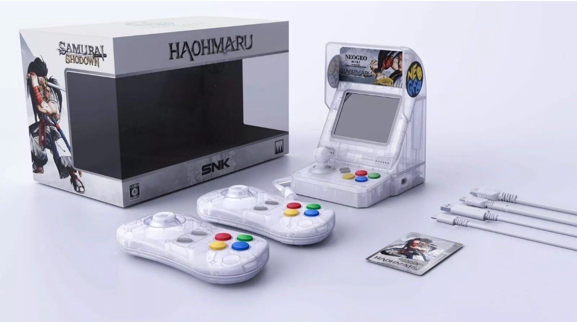SNK NEOGEO Samurai Showdown Limited Edition Mini System – Haohmaru White (Retro)