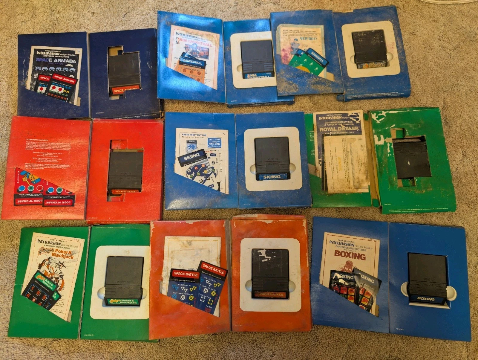 Intellivision Console W/ 10 GAMES, Pitfall CIB Works, BUT READ SEE VIDEO! AS IS