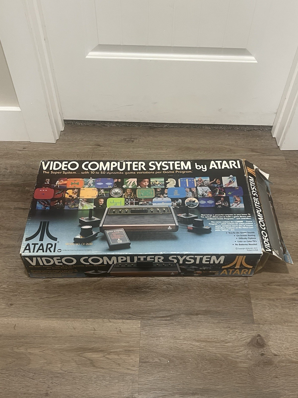 Rare 1977 Atari 2600 Heavy Sixer Console System Original BOX ONLY Chess Piece
