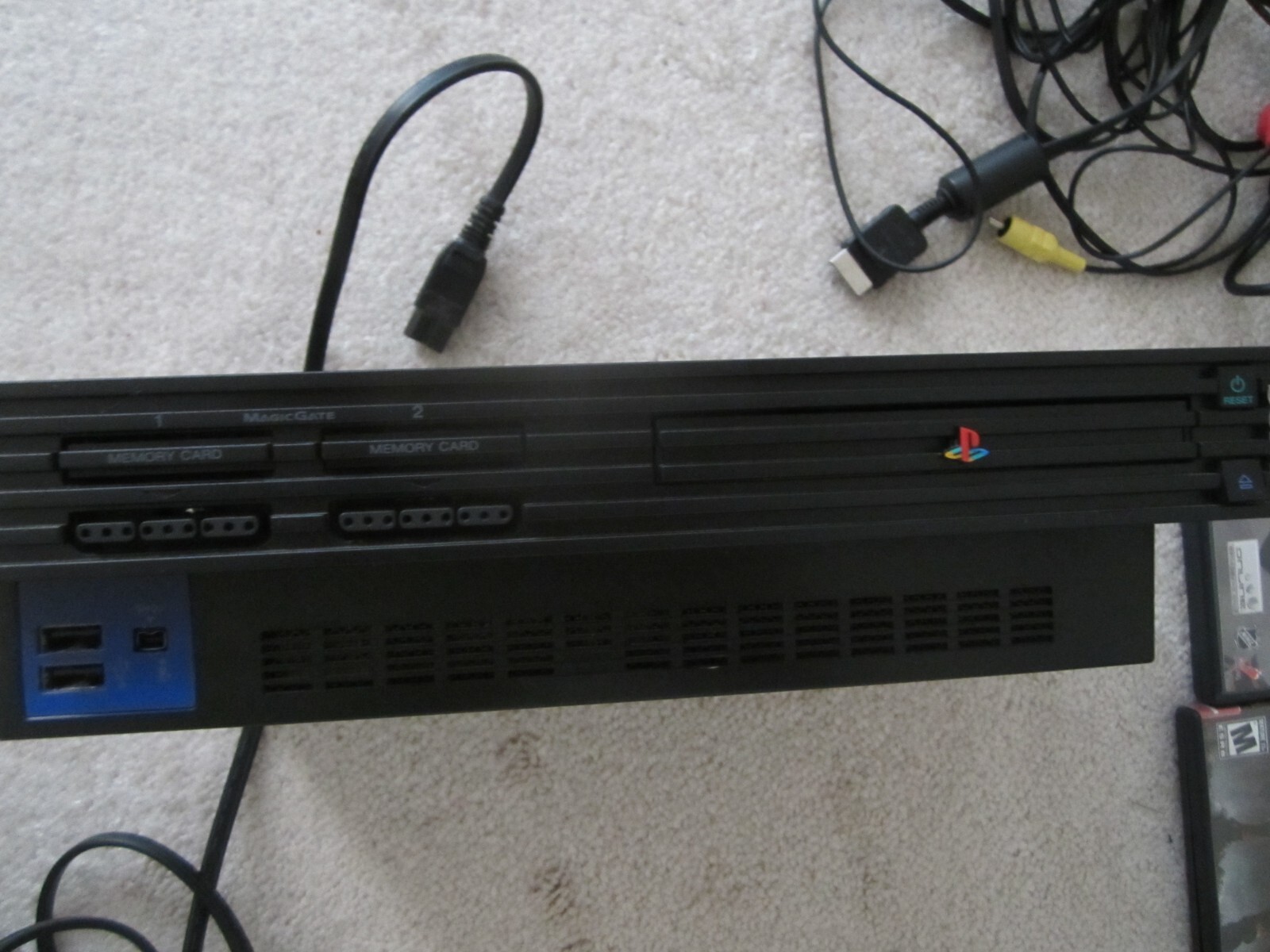 Sony PS2 Game System Bundle w/ contoller 7 Games 2 Memory Cards