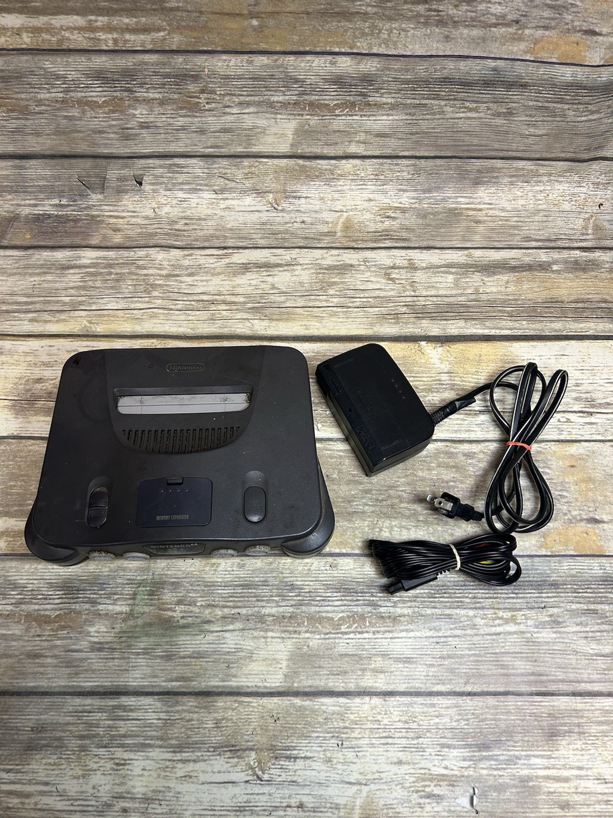 Nintendo 64 N64 Console w/ Cords + Jumper Pak Tested Working USA