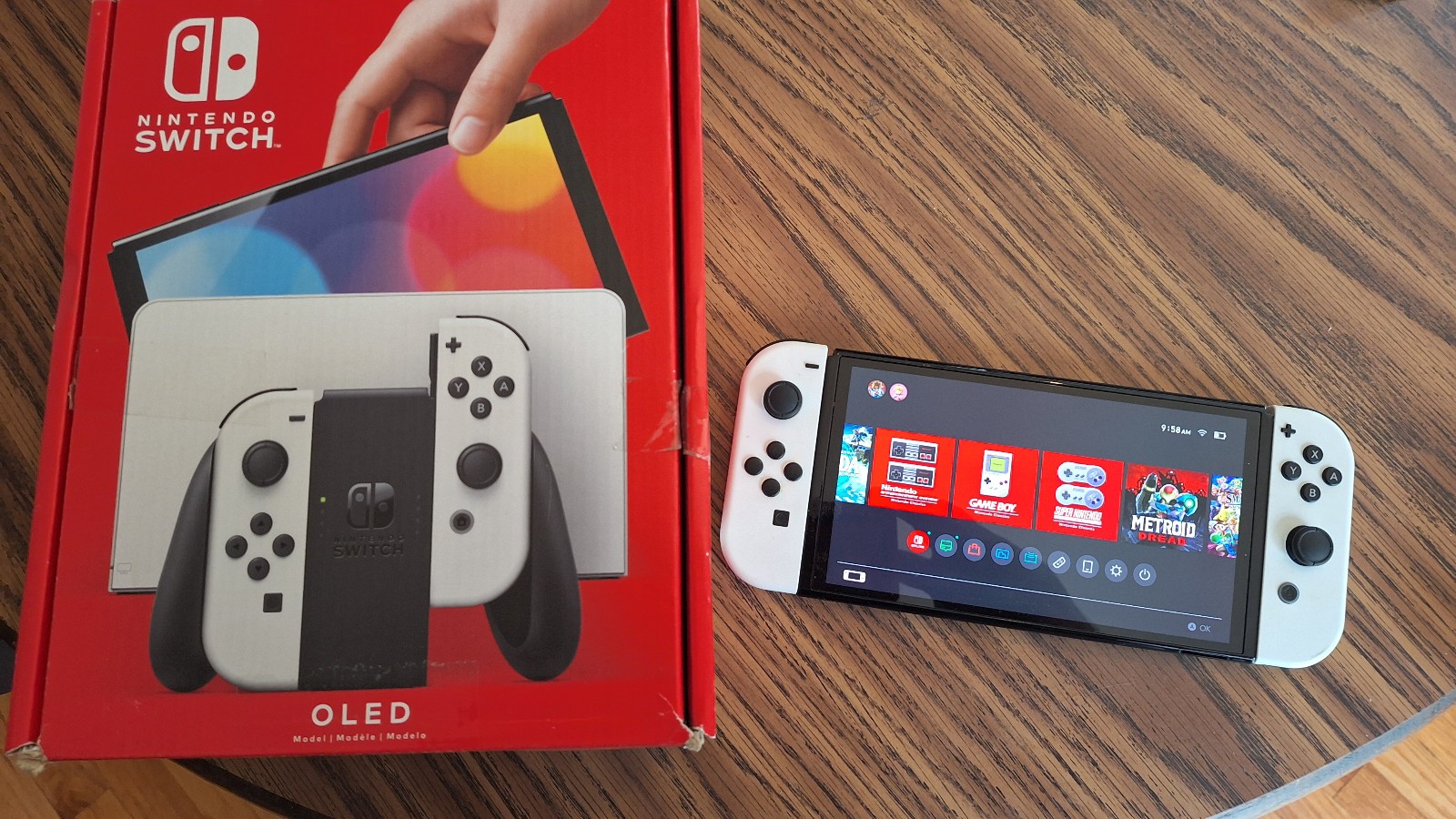 Nintendo Switch OLED Model HEG-001 Handheld Console – 64GB – White