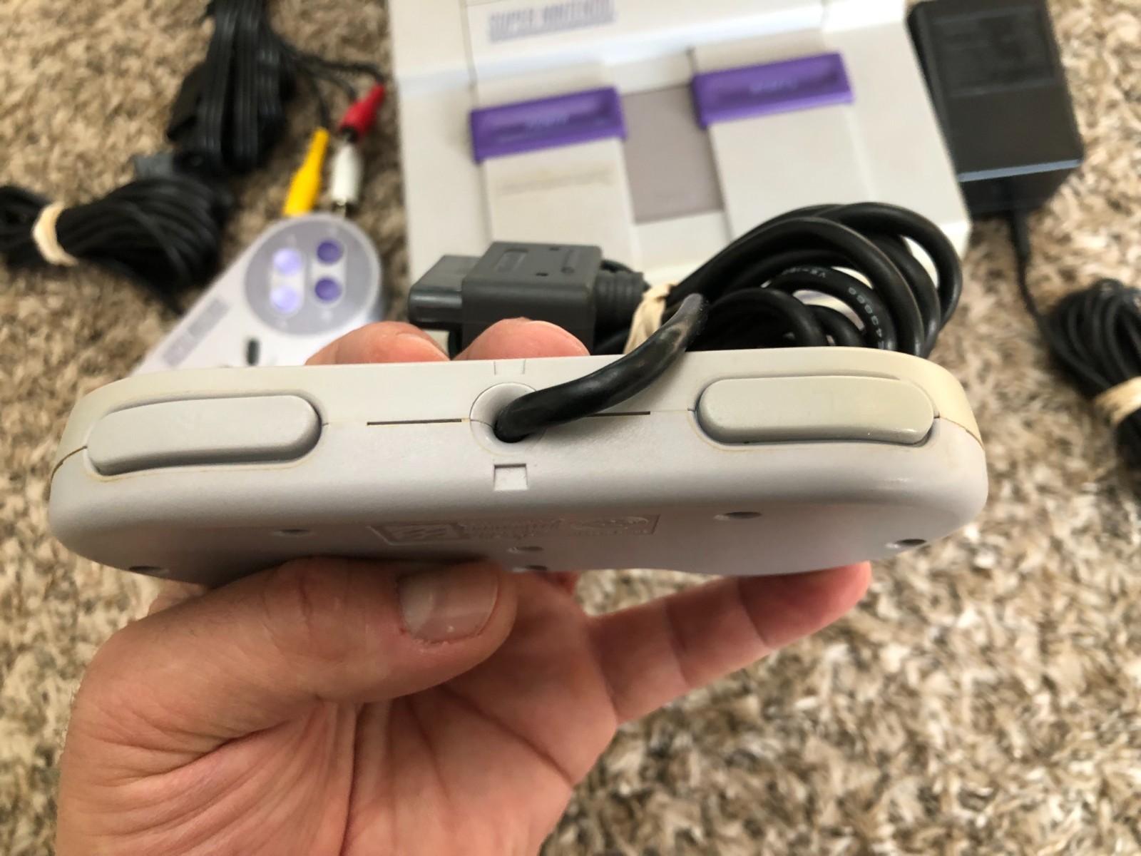 Super Nintendo SNES System Console With 2 Controllers Fully Tested