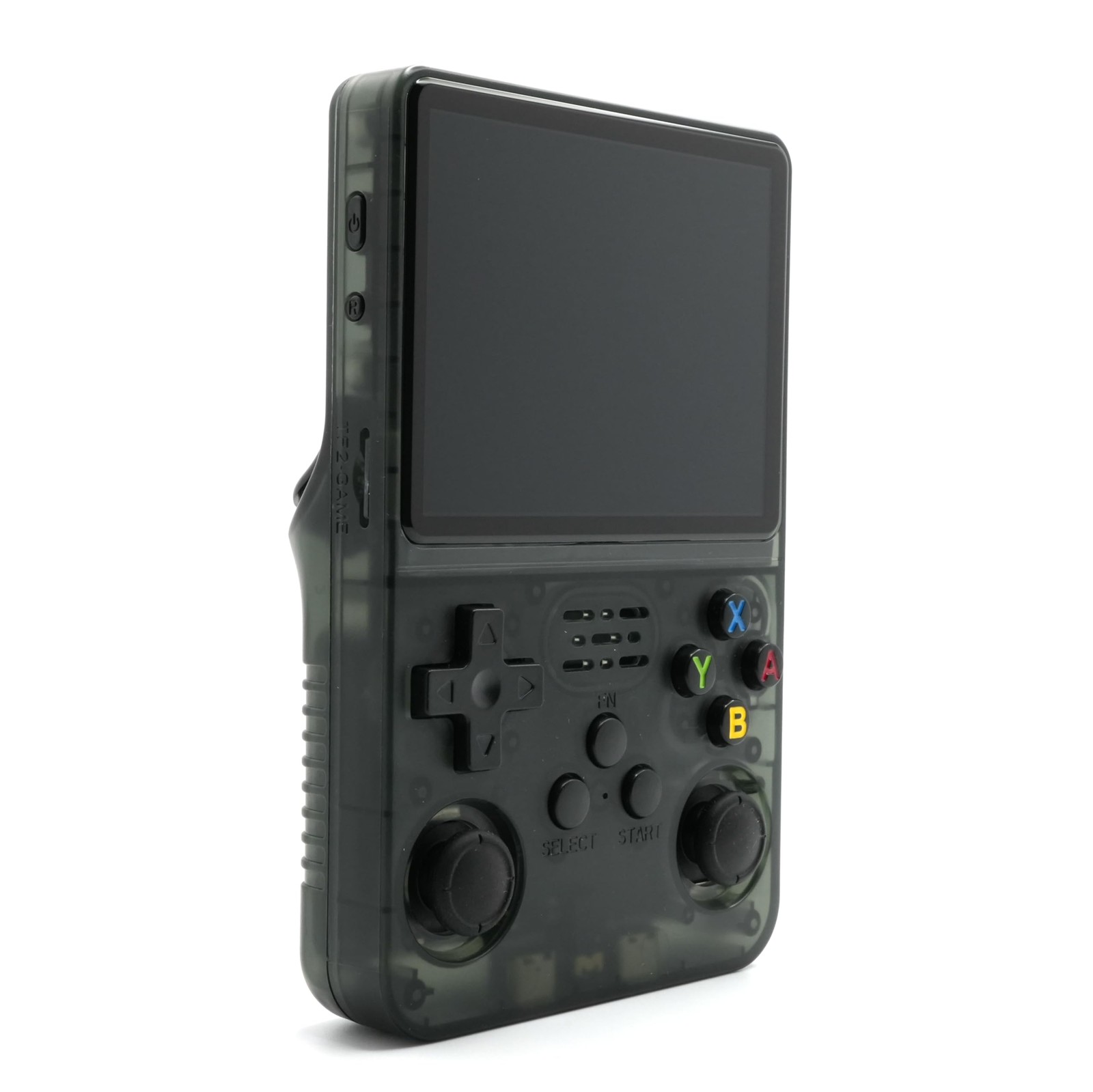 R36S Handheld Video Game Console with Build-in 15000 Games (Black Transparent)