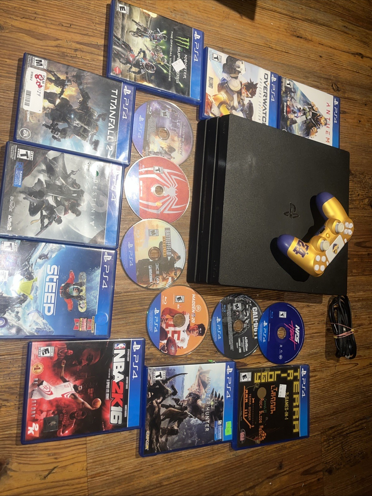 PS4 Pro 1TB Gaming Console Bundle Games Controller 12.00 FW – READ – SEE VIDEO