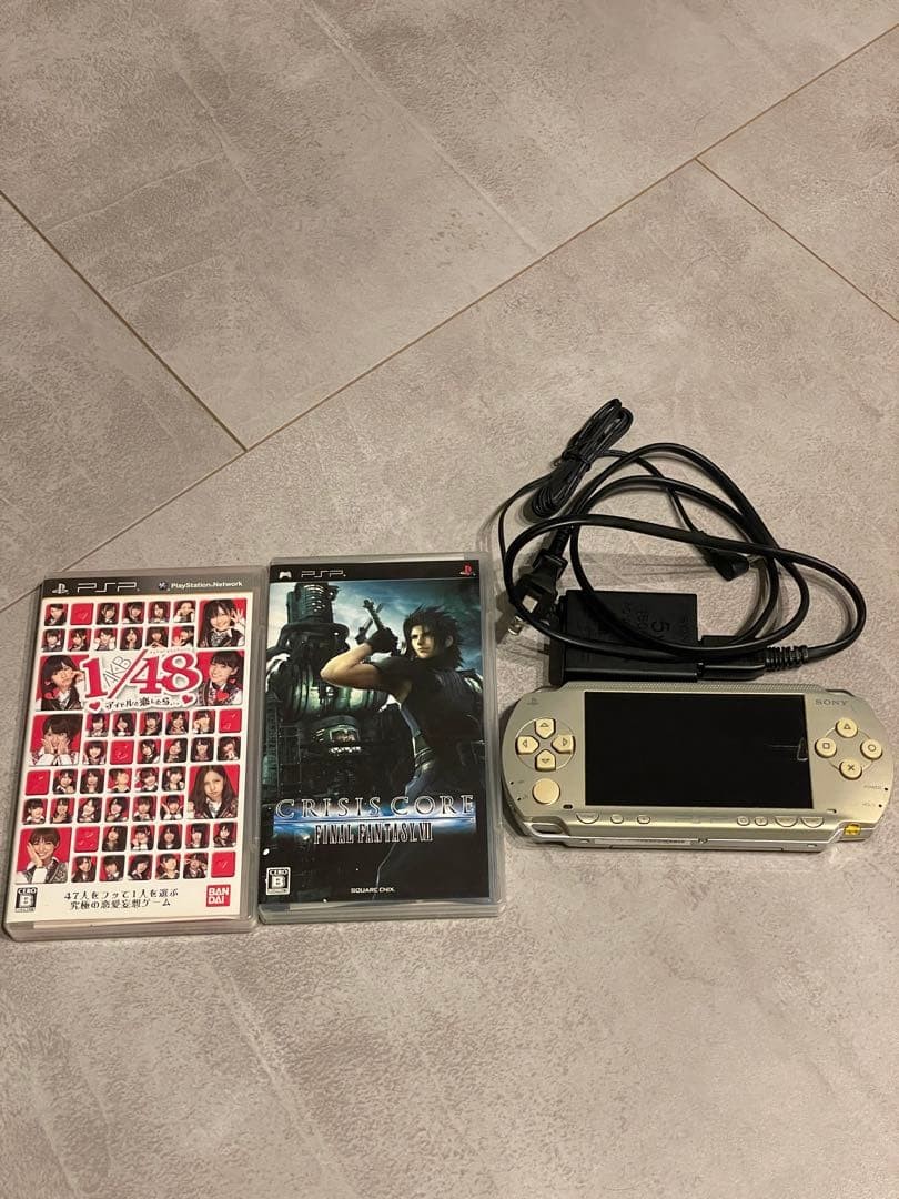 Sony PSP-1000 Gold Console Tested Region Free w/ Charger Games Japan
