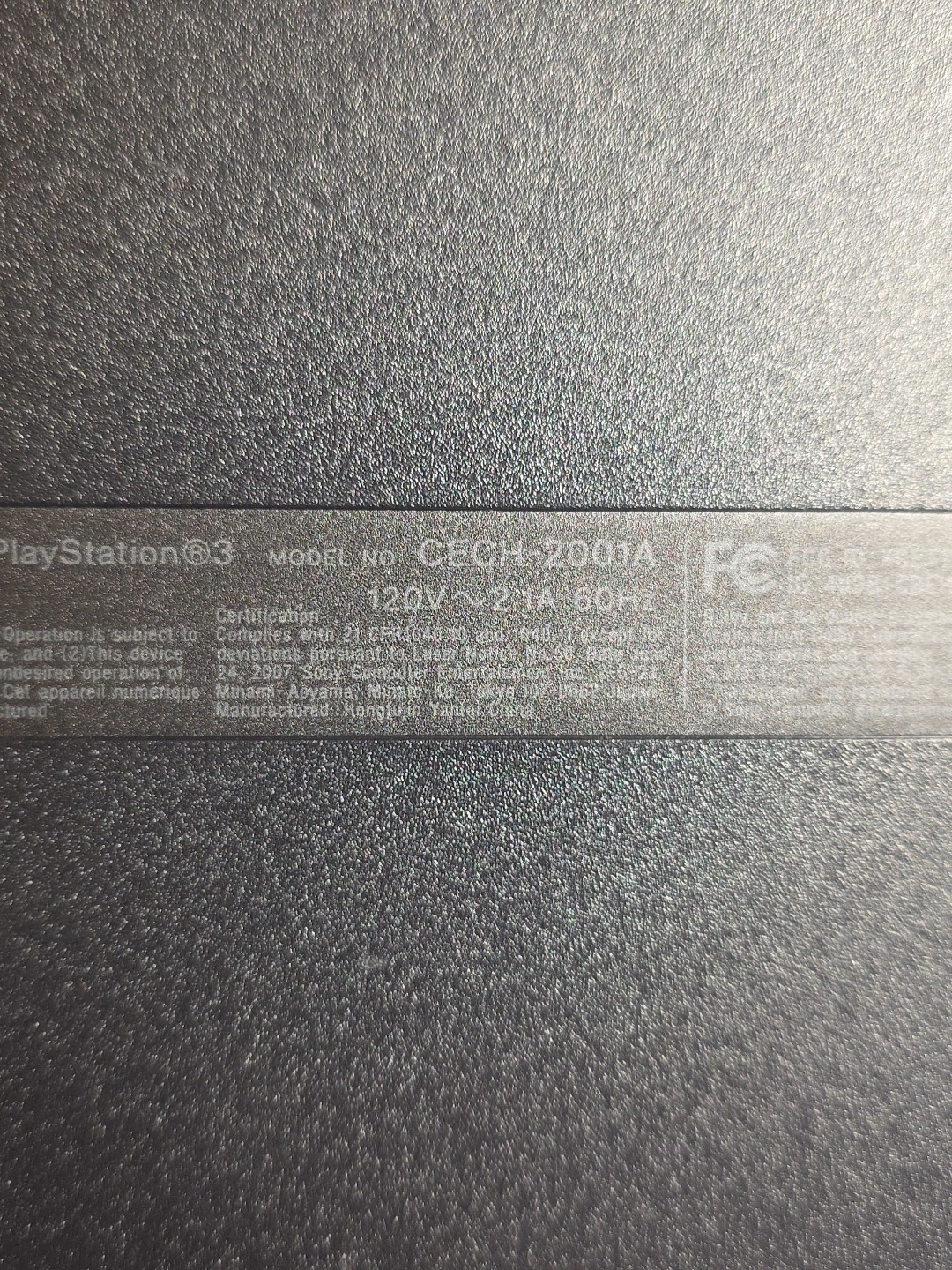Sony PlayStation 3 PS3 Slim (CECH-2001A) 120GB Console Only For Parts