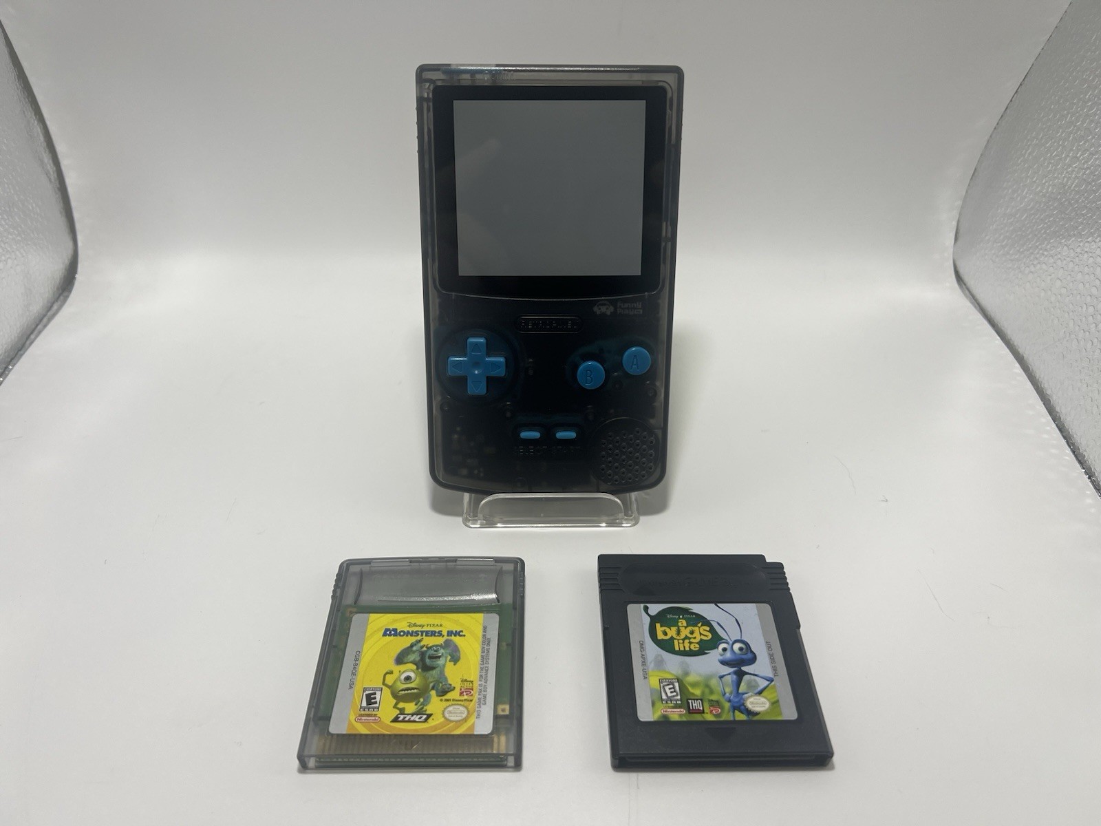 Smoke Black FPGBC Gameboy Color GBC Funnyplaying IPS Screen USB-C Rechargeable