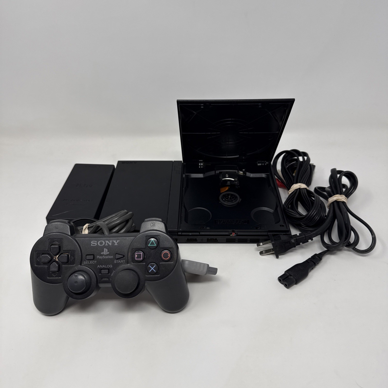 Sony PlayStation 2 PS2 Slim SCPH-79001 Console System OEM Bundle – Tested!!