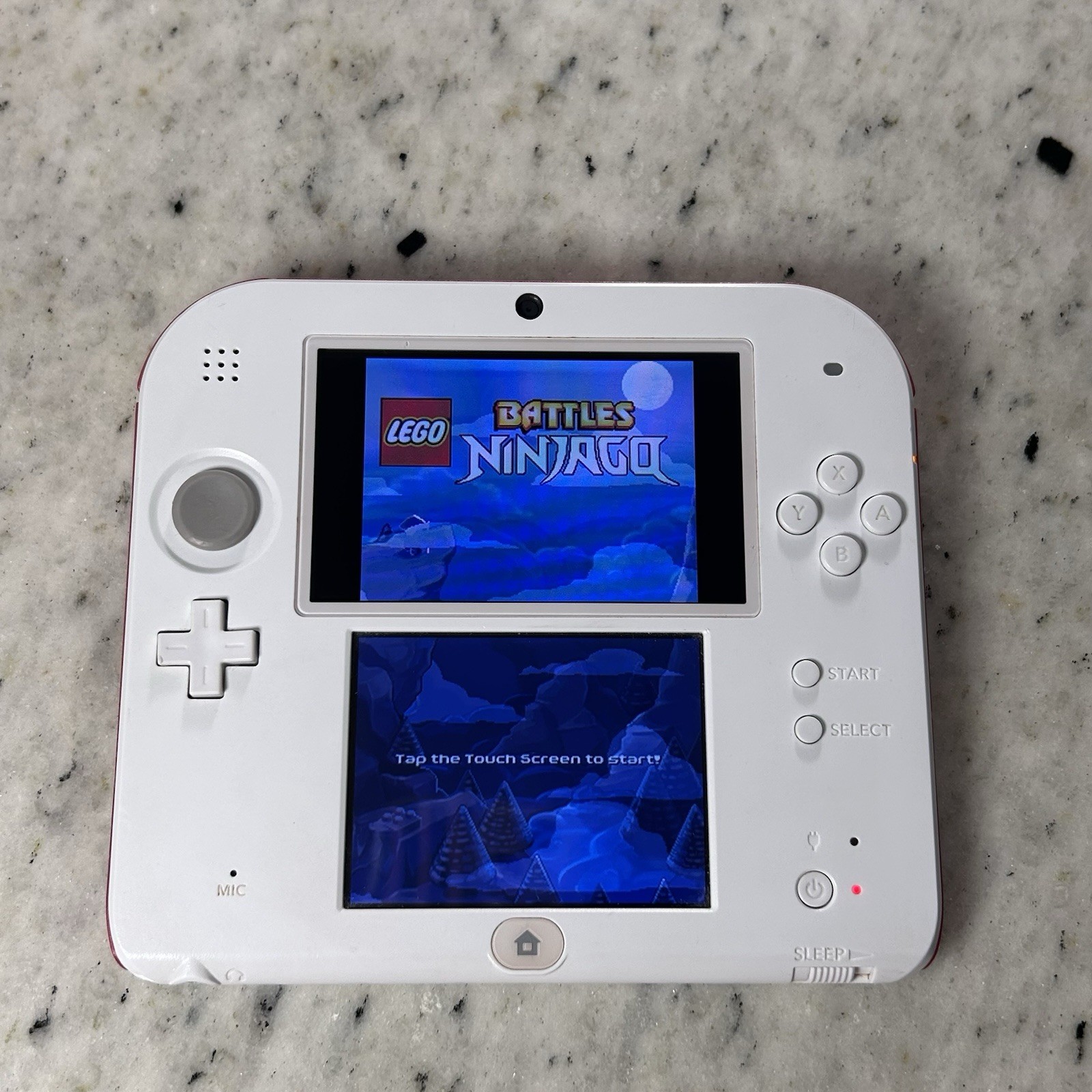 Nintendo 2DS Red & White Console w/ OEM Charger – Tested & Working