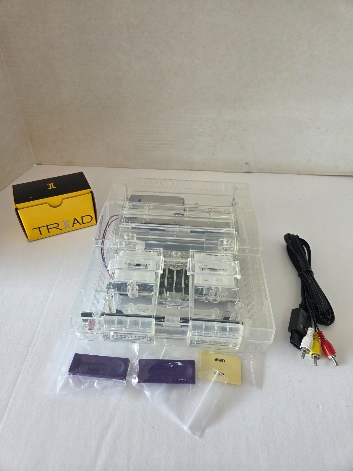 Custom Super Nintendo Console Transparent/Clear with UPGRADED power supply