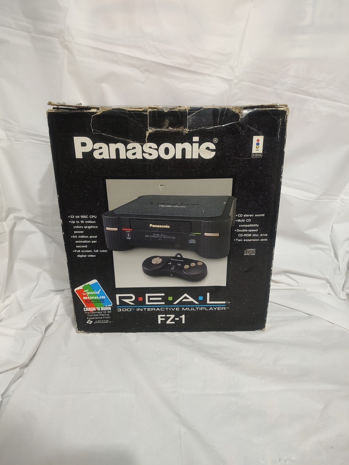 Panasonic 3DO REAL FZ-1 Console System: OEM Controller, Box, Inserts + Bonus