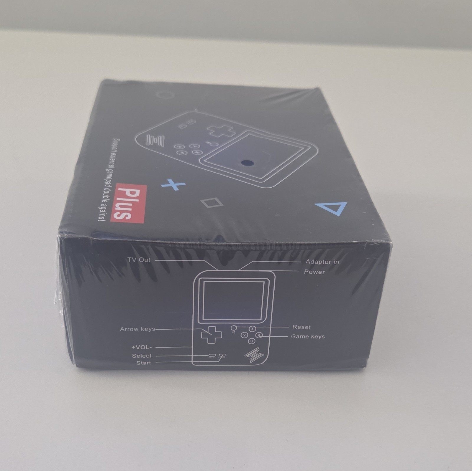 Plus Handheld Game System 3.0in Backlit Screen Rechargeable TV Out Black