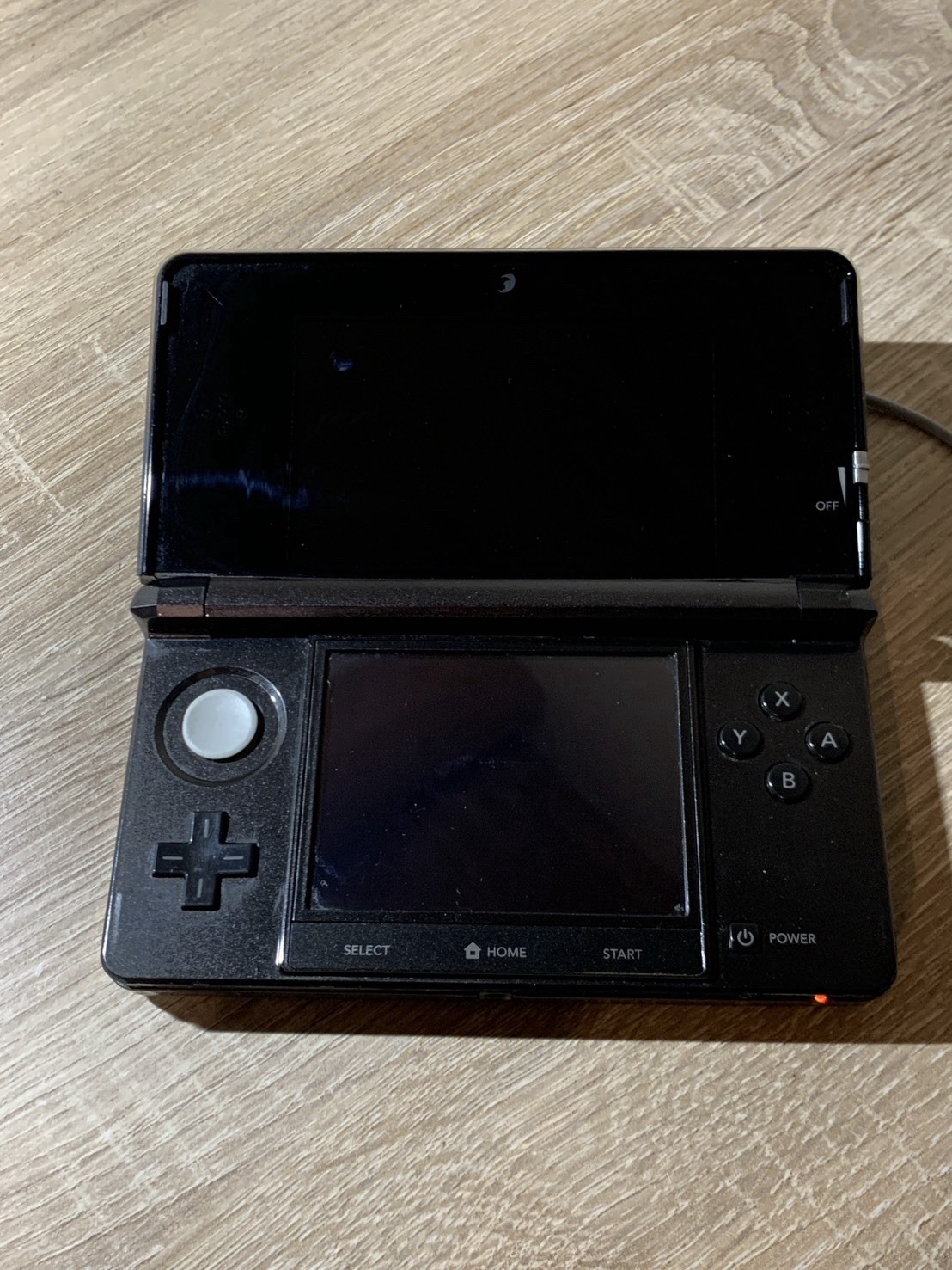 0803 Nintendo 3DS Cosmo Black Good TESTED
