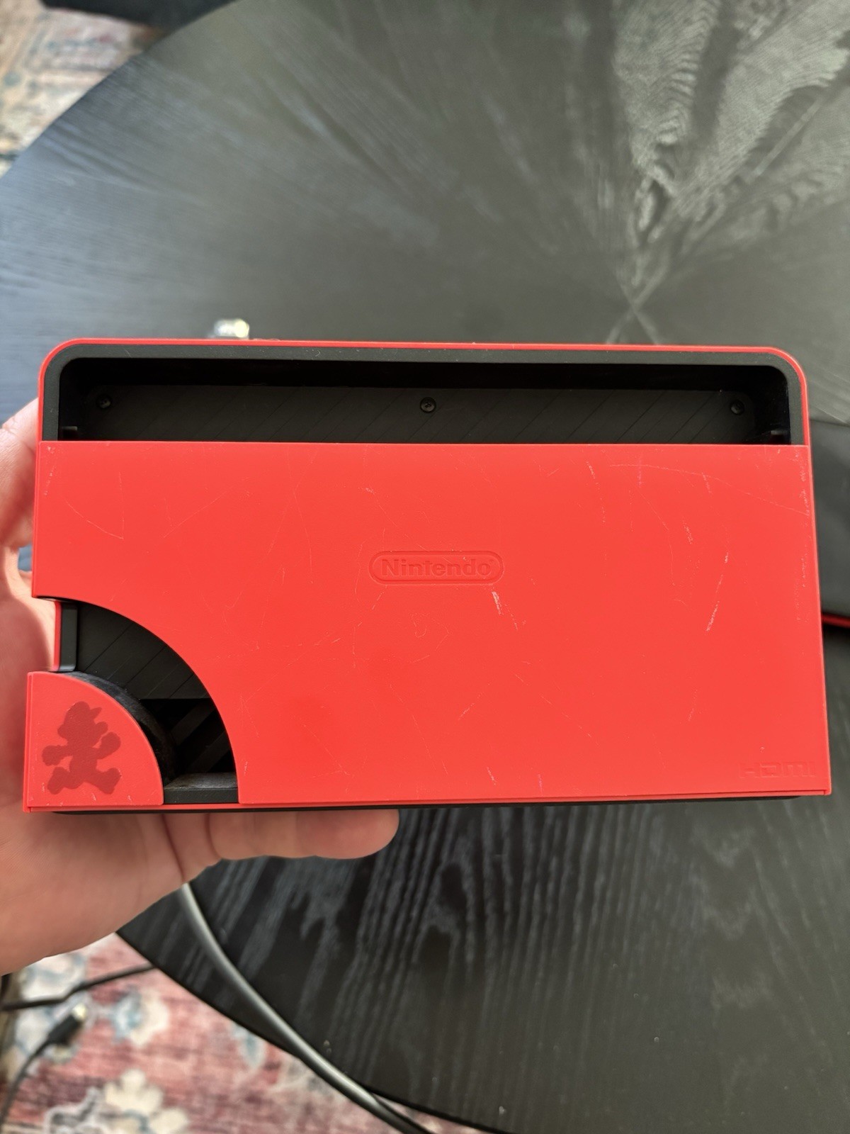 Nintendo Switch OLED Mario Edition Red with Dock Station and Power Cords