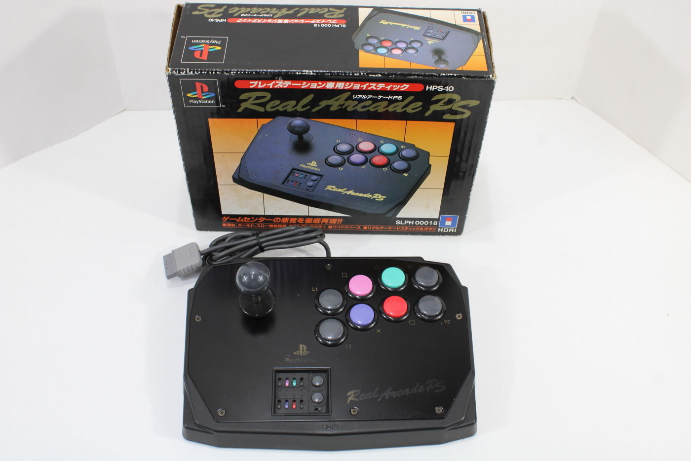 HORI Real Arcade PS Boxed HPS-10 Joystick Controller PlayStation PS2 PS1 Japan