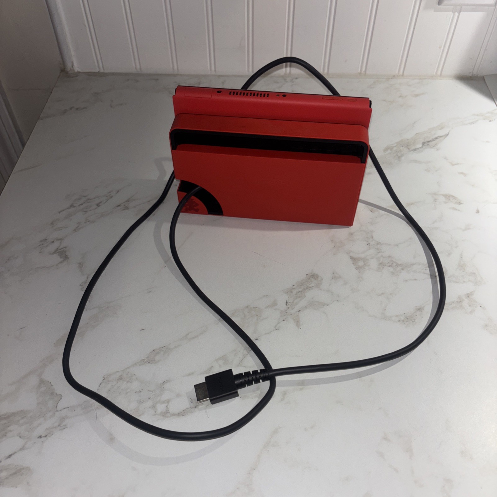 Nintendo Switch OLED Mario Edition Red in Box with Dock Station and Power Cords