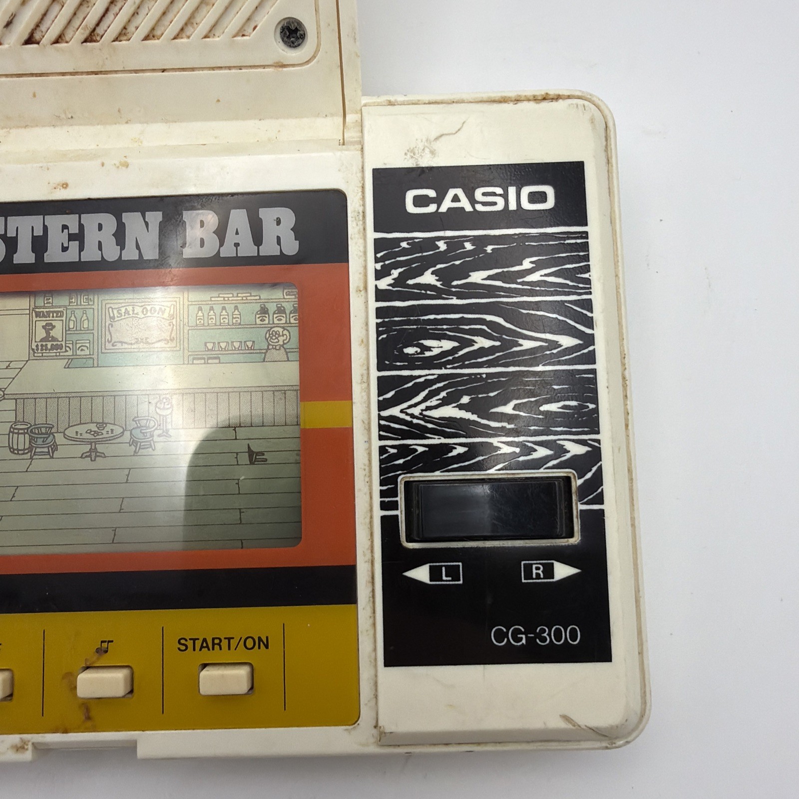 WESTERN BAR CASIO GAME WORKING CG-300 Japan 1984 – Missing Battery Cover – Read