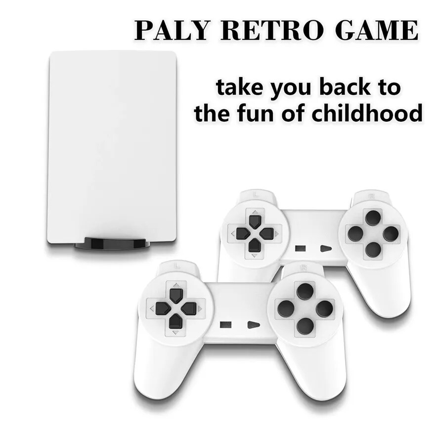 Retro game console, with 1,280 built-in games and dual game controllers