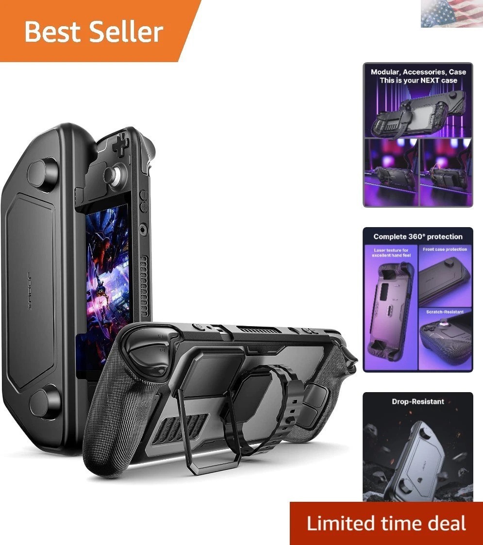 Ultimate Modular Protection for Steam Deck – Case with Bracket & Strap Included