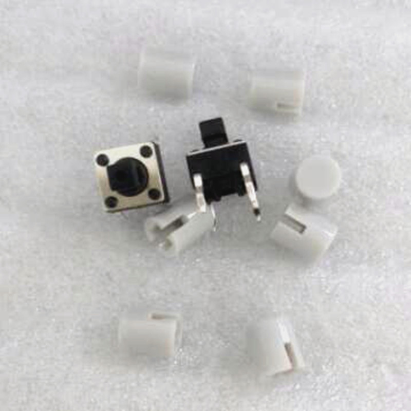 5 Tactile Grey Push Button Switch Momentary Tact & Cap ay