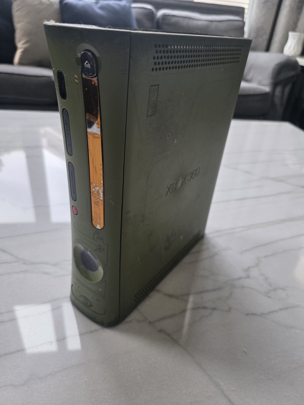Xbox 360 Halo 3 Special Edition Console Only Green Untested For Parts