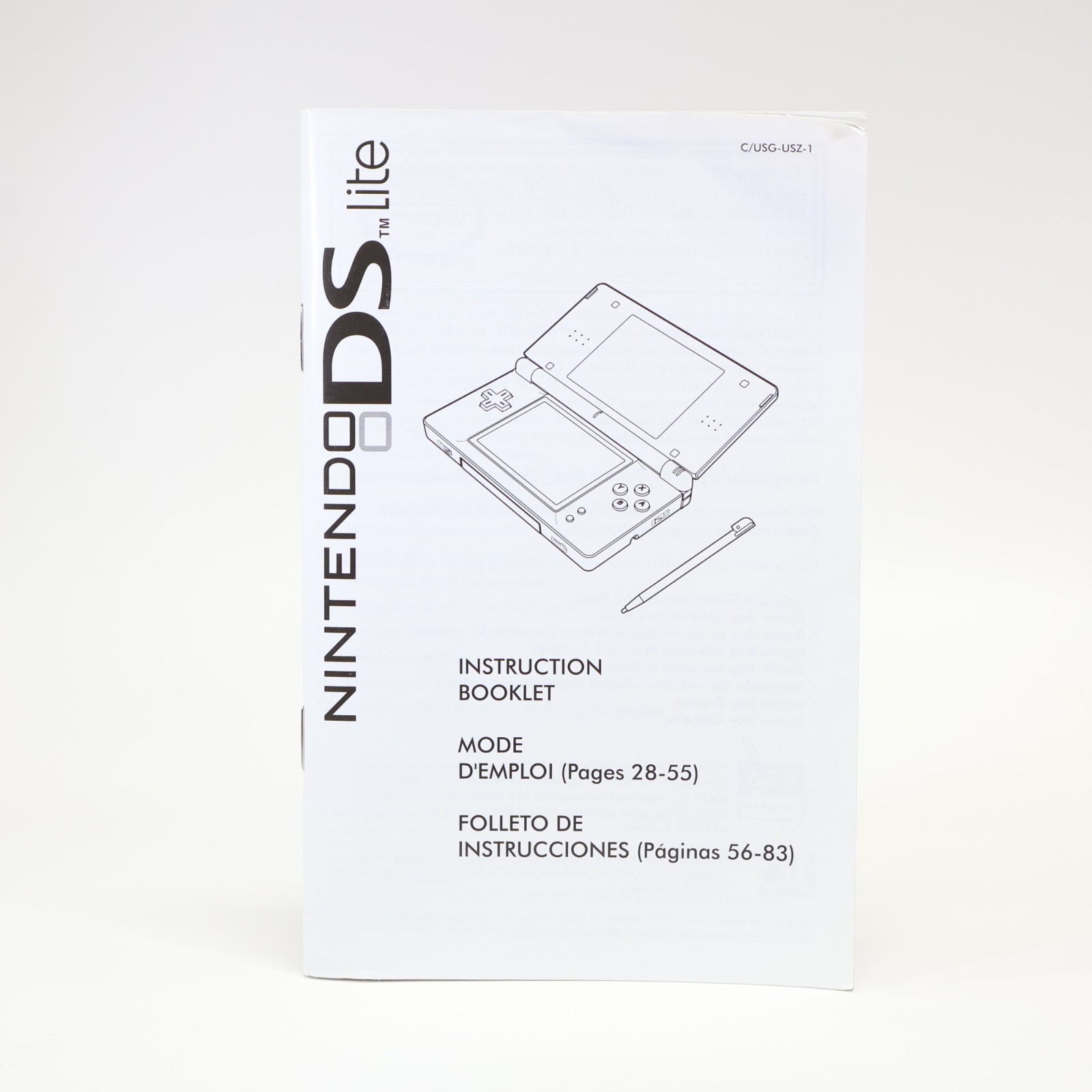 Nintendo DS Lite Metalic Silver Matching Serial – Authentic Great Condition