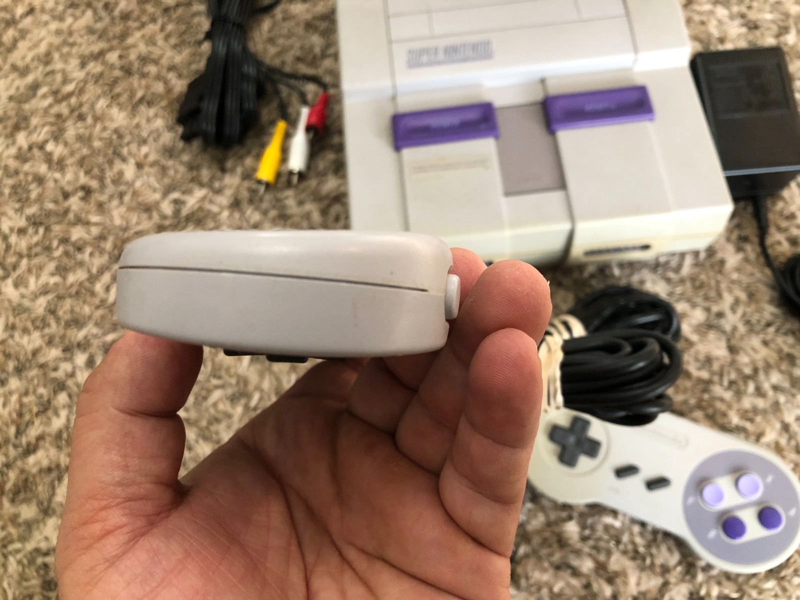 Super Nintendo SNES System Console With 2 Controllers Fully Tested