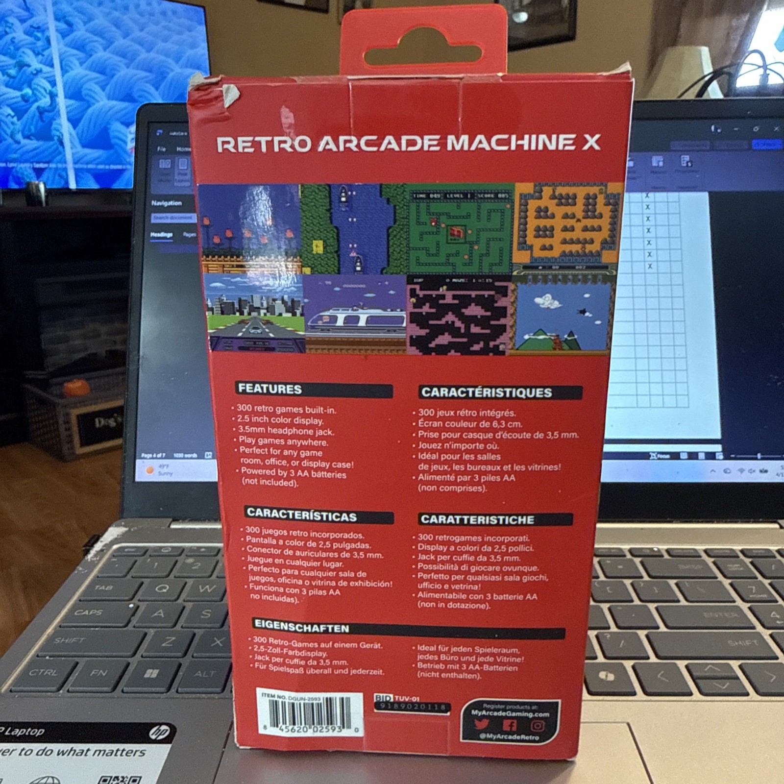 My Arcade – Retro Arcade Machine X Portable Gaming Mini Arcade Cabinet 300 Games