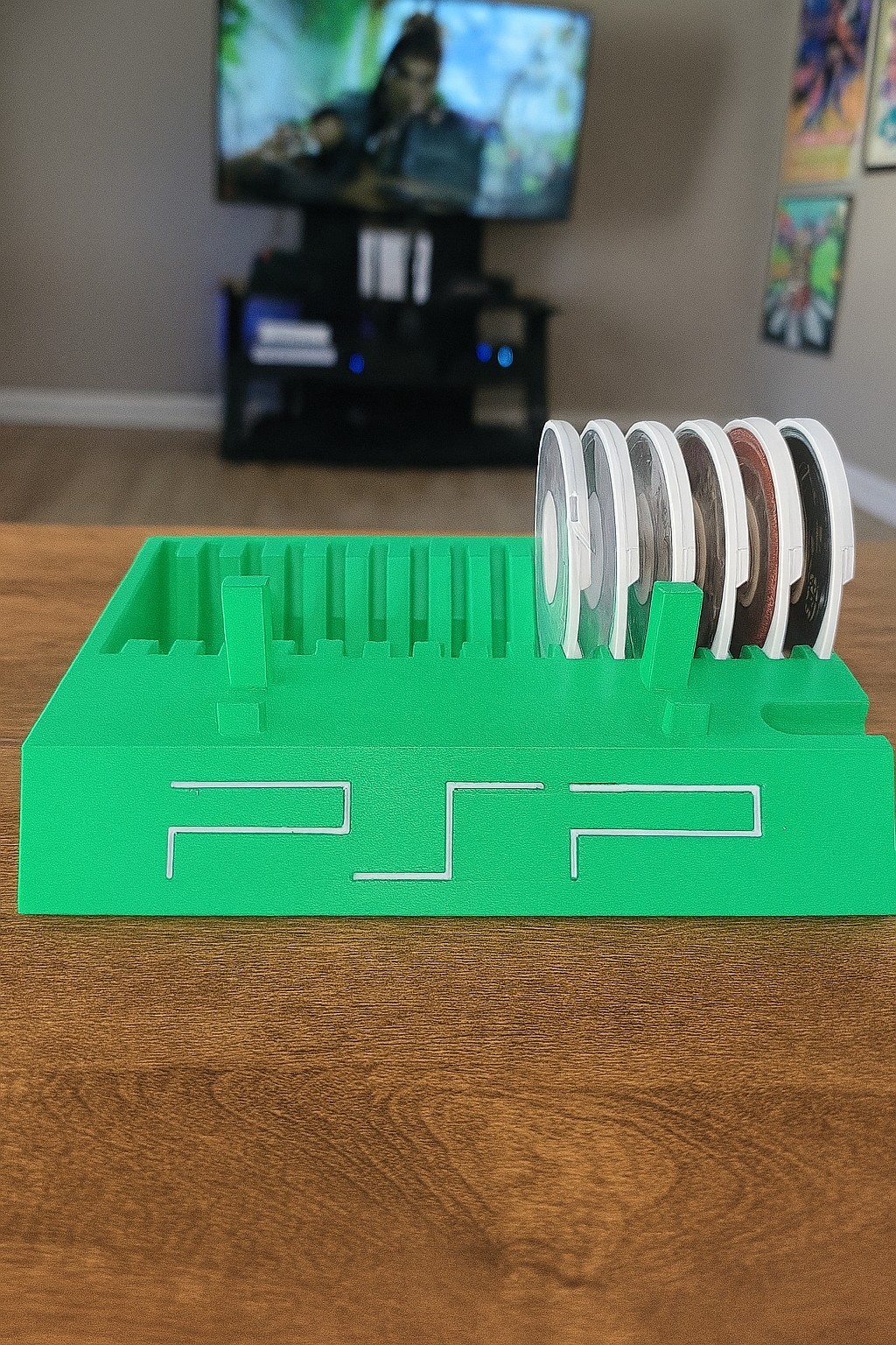 Sony PSP 2000/3000 Display Stand With PSP Game Holder 3D Printed Holds 15 Games