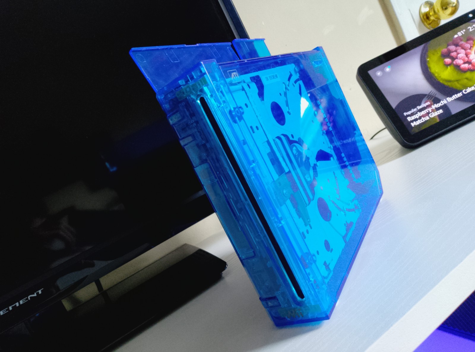 Custom Transparent Blue Wii Console Nintendo Wii Custom Wii Tested Working