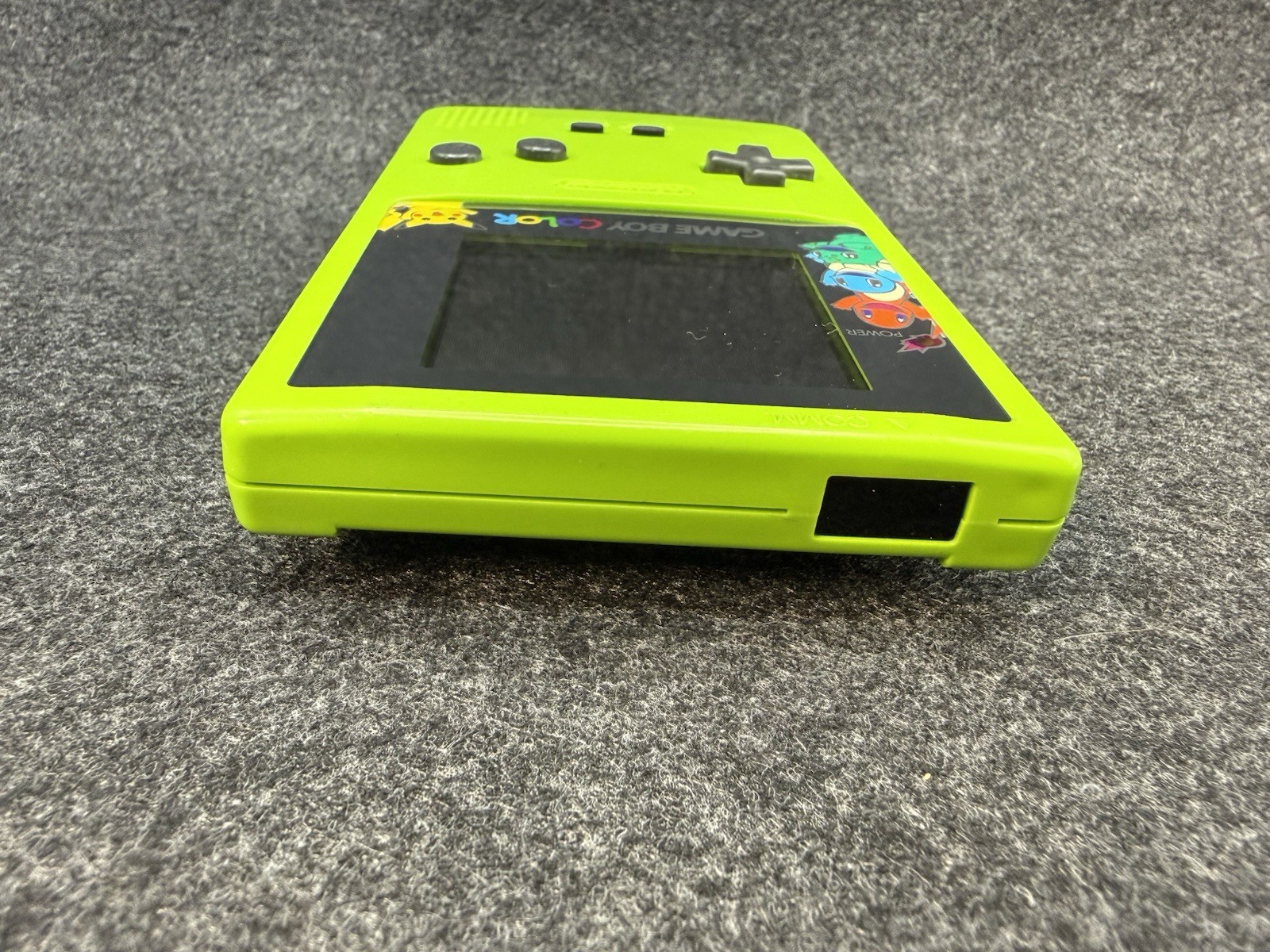 Nintendo Game Boy Color Kiwi Green – Pokémon Screen – Headphone Audio Only