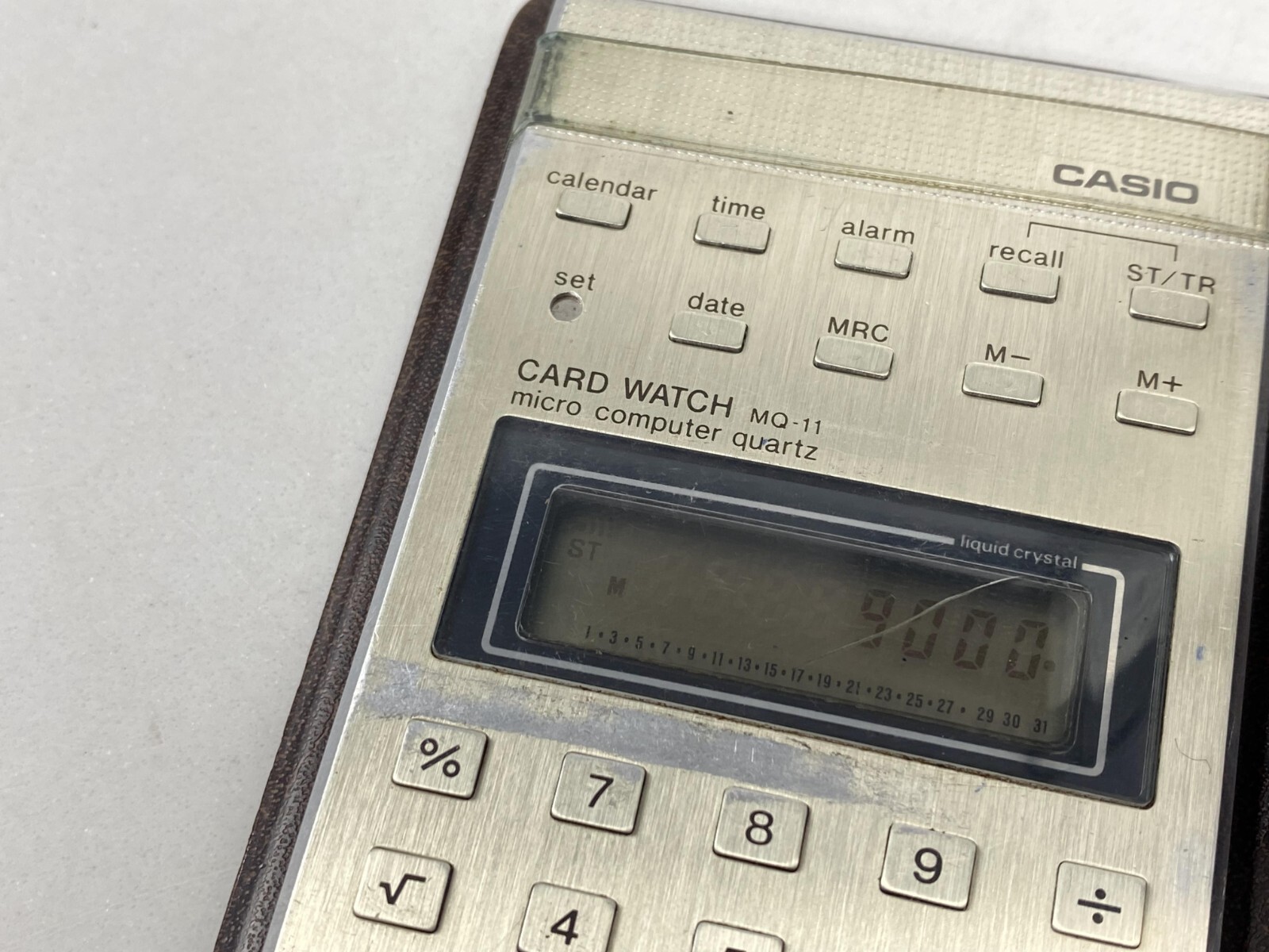 Casio MQ-11 Vintage Micro Computer Quartz Calculator Clock Made in Japan