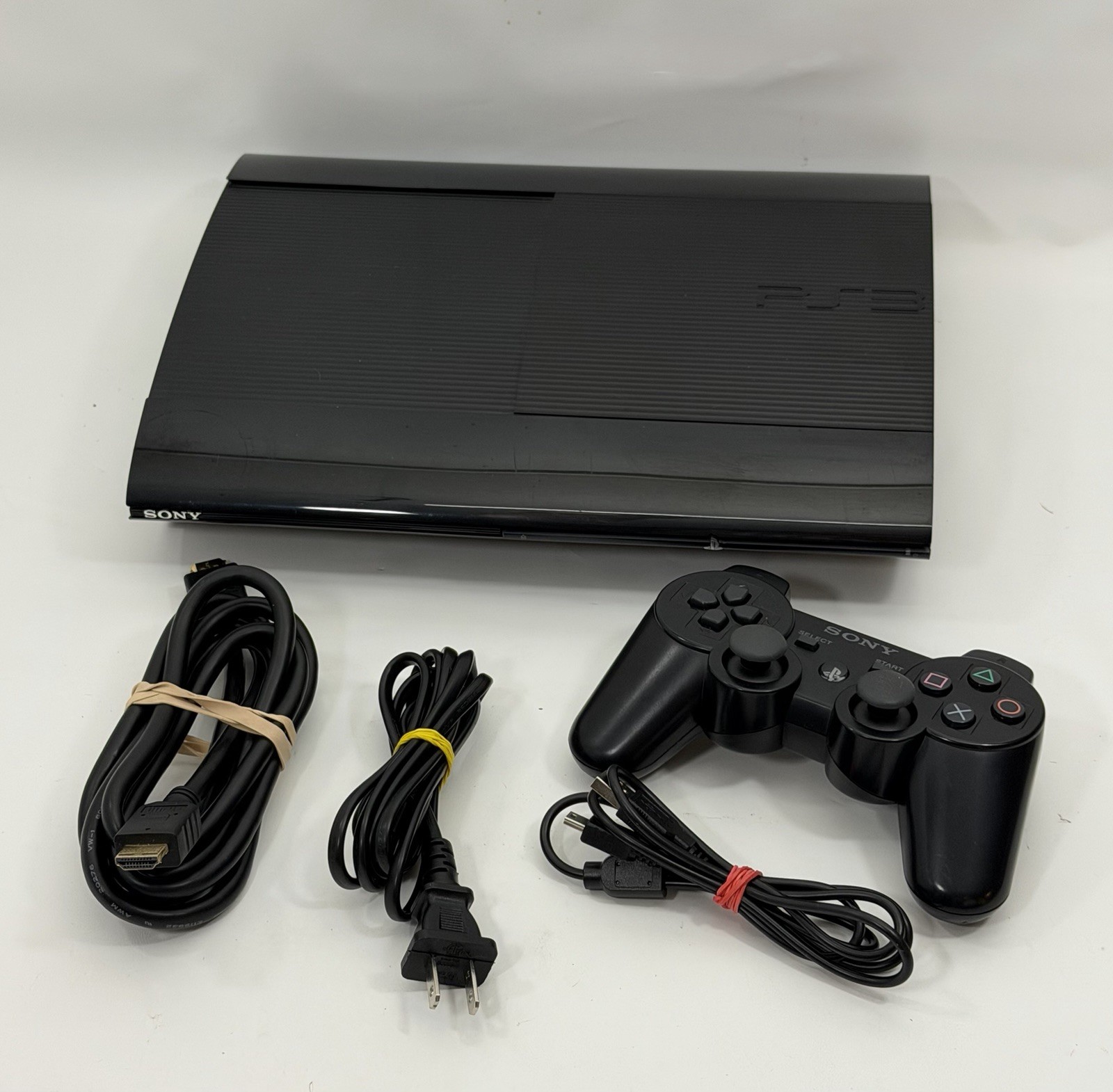 Sony PS3 Super Slim 250GB Console W/Controller Black Cech-4201b