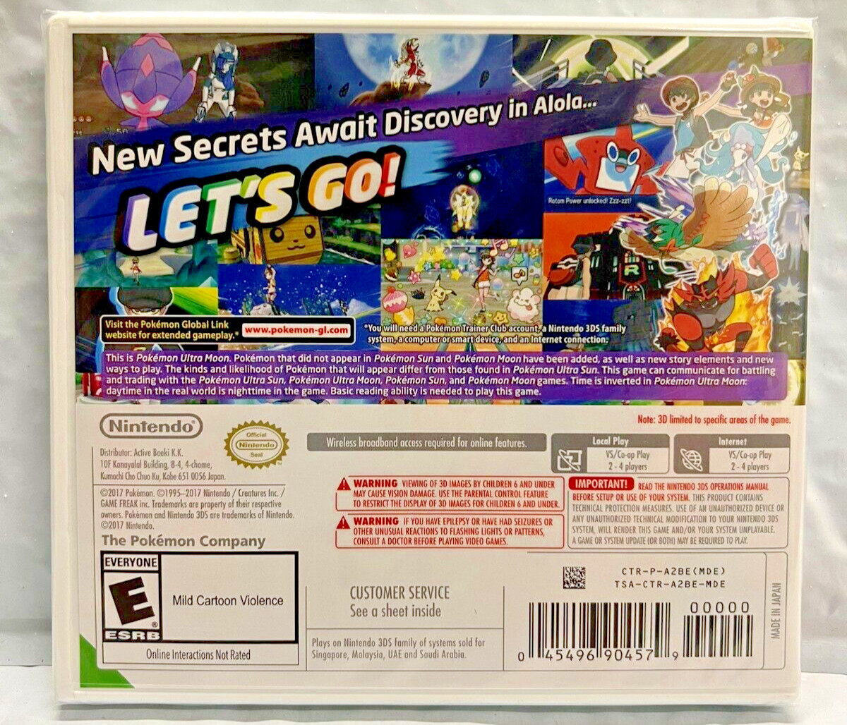 Pokemon Ultra Moon 3DS Brand New Game Special (2017 RPG)