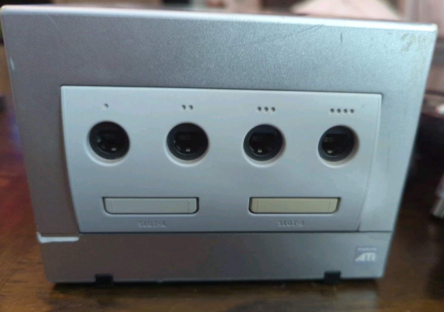 Nintendo GameCube Platinum Console With Mario Golf 3 Controllers Memory Card