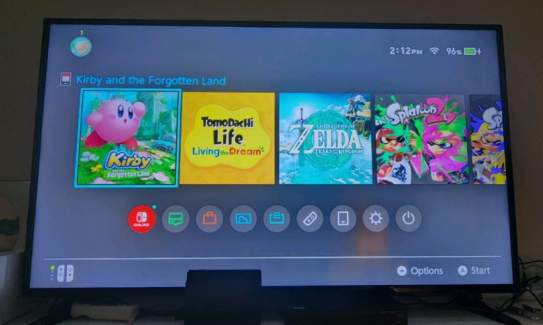 Blue and Red Nintendo Switch OLED – comes wirh 128gb SD card