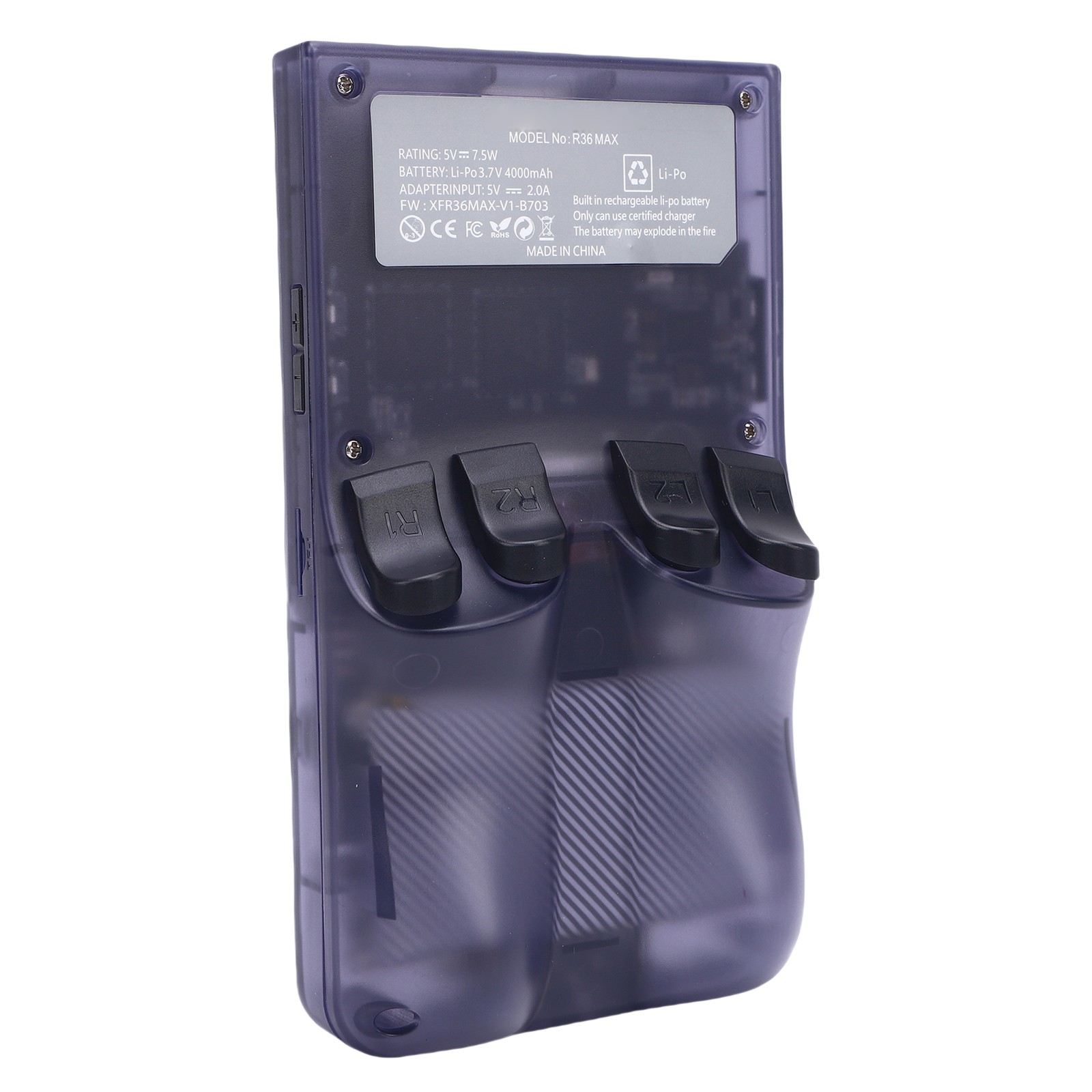 Handheld Game Console For System Translucent Grey 4 Inch 720×720 Screen