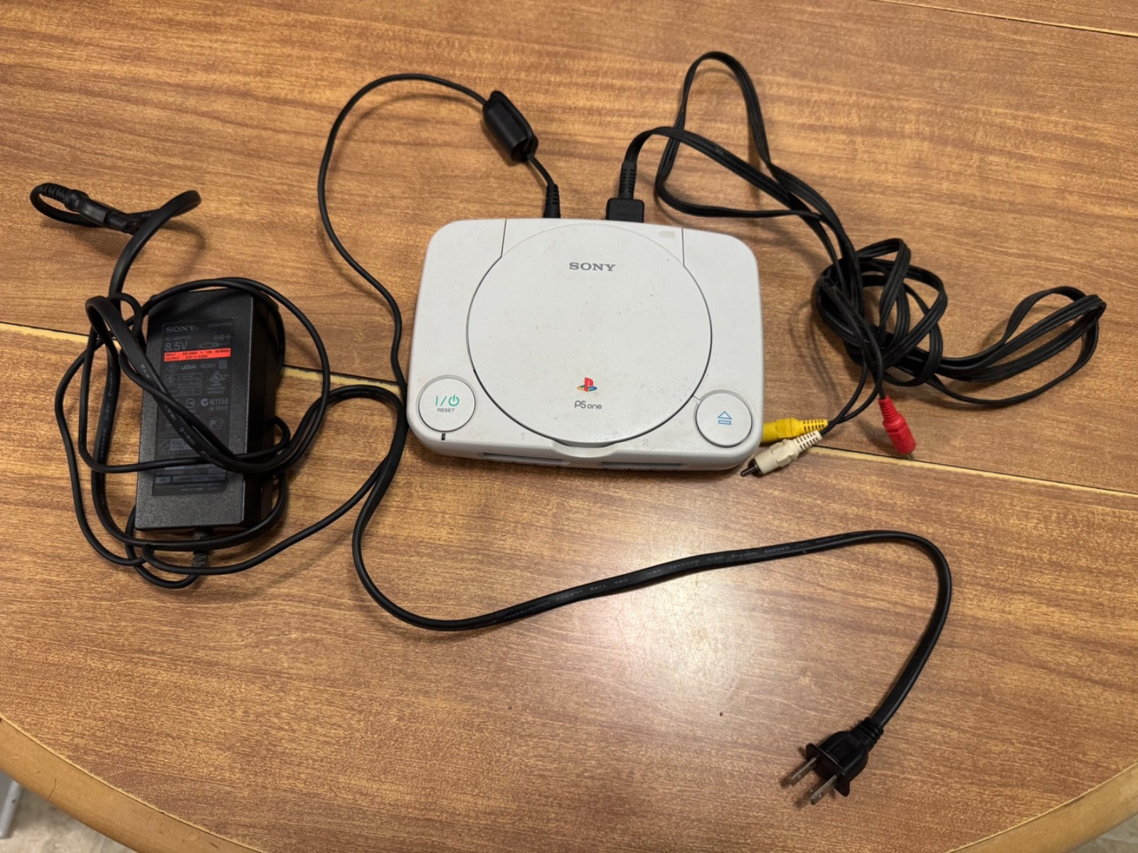 Sony Playstation PS One PS1 video game system w/ OEM cables L@@K WORKS