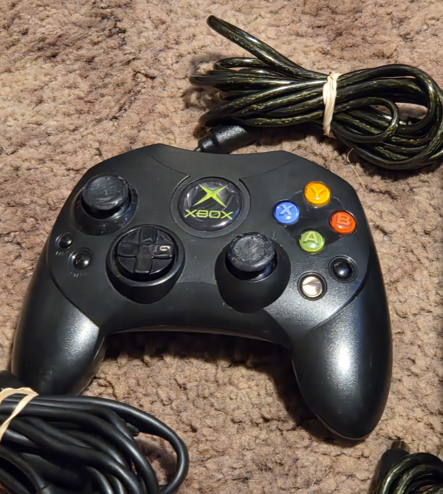 Original Xbox Console + 3 Controllers & 10 Games – Red/Green Light Error Code 7